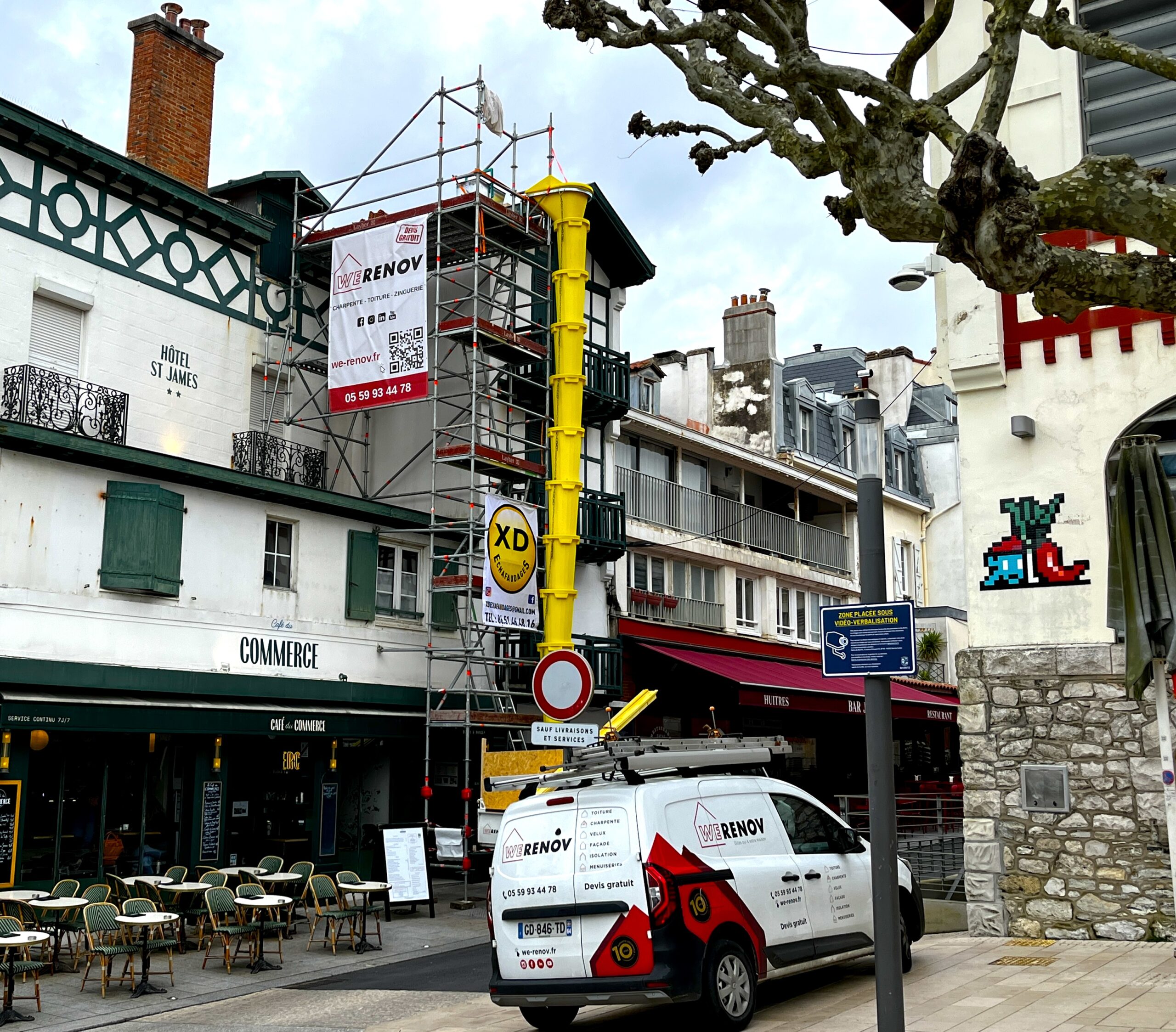 changement toiture / zinguerie Hôtel Saint James