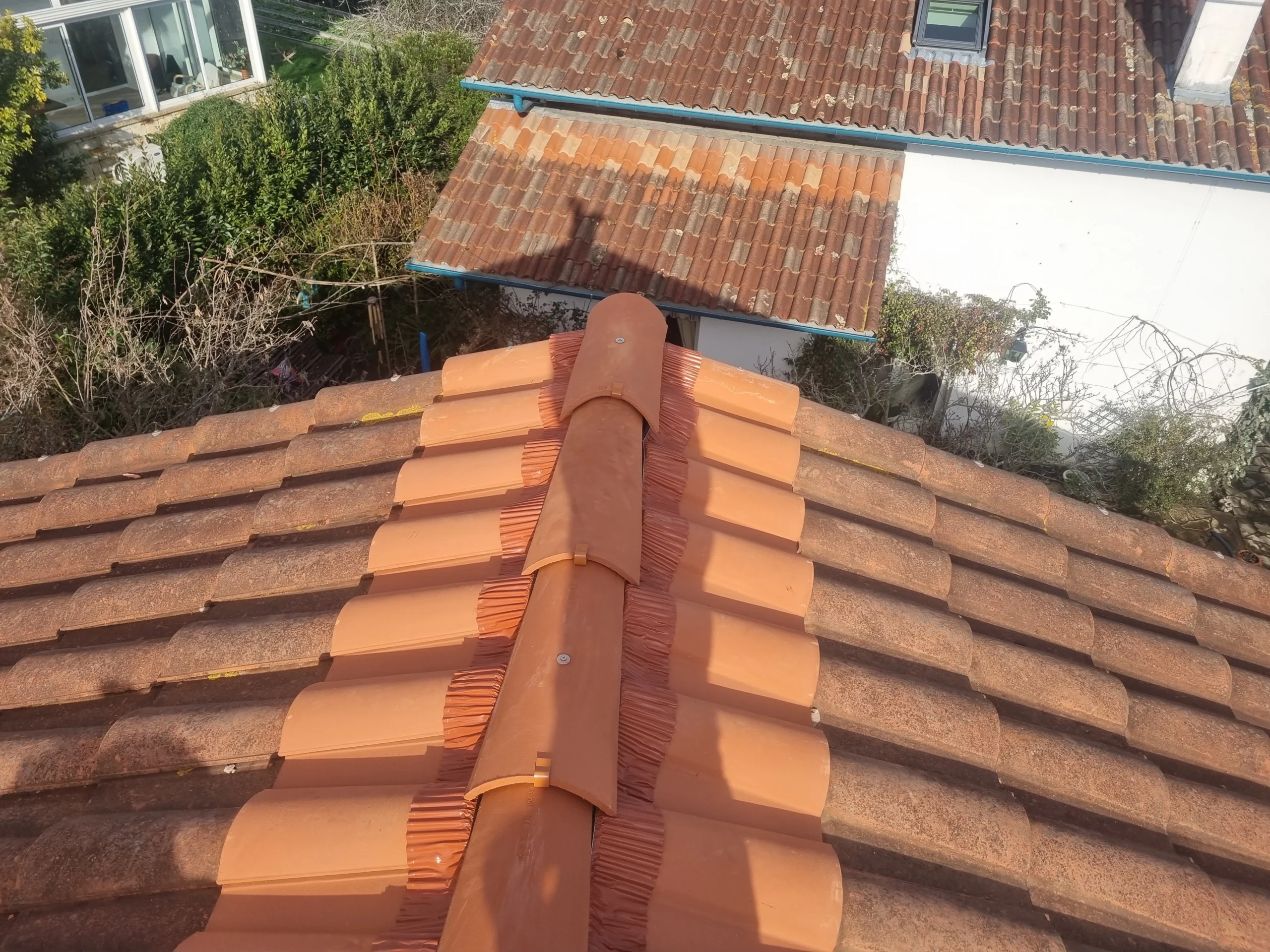 remplacement d'un faitage à sec à anglet 64