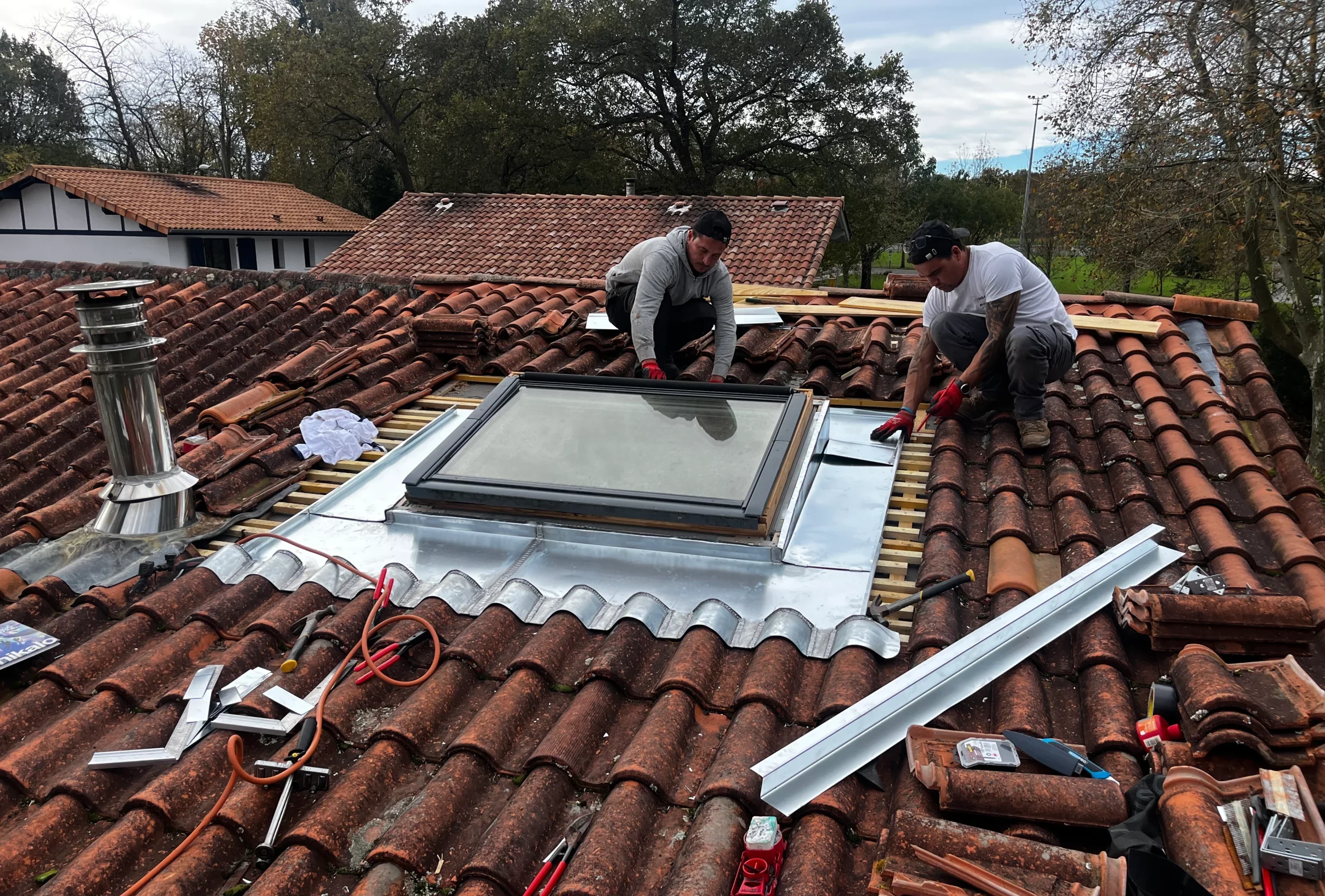 abergement anglet velux et costiere en zinc