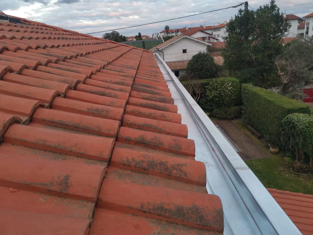 Remplacement de cheneau en zinc à anglet